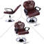 Fauteuil de coiffeur professionnel - fauteuil hydraulique durable avec inclinaison de 135 °, hauteur réglable et cape de coiffeur