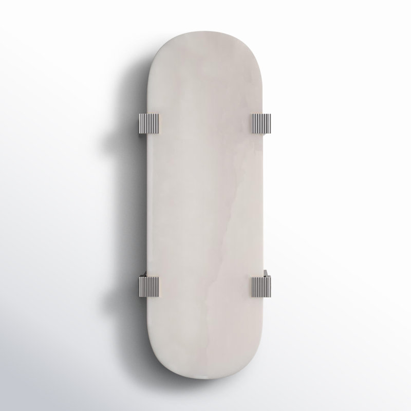 Skylar 1 - Light LED Flush Mounted Sconce, Polished Nickel