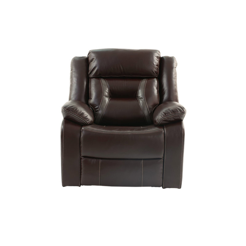 Simple fauteuil inclinable électrique, Marron foncé