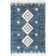 Hassan Geometric Blue Area Rug