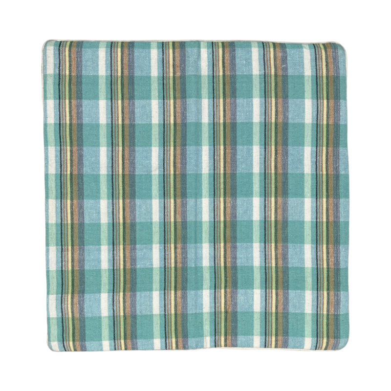 Dernier Plaid Square Throw Cushion