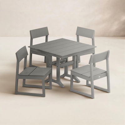 POLYWOOD® Edge 38" Patio Dining Set