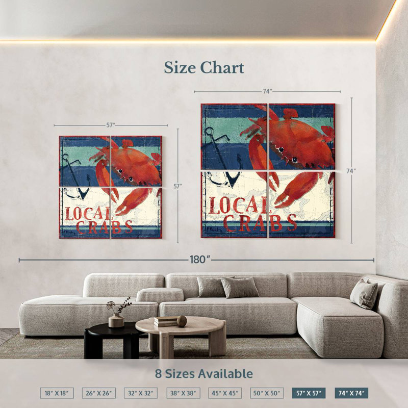 Brampt Deep Sea Crab, 57'' H x 57'' W