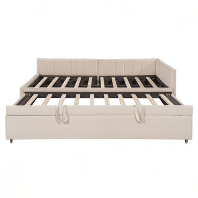 Full Size Upholstered L-Shaped Upholstered Daybed