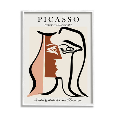 Abstrait traditionnel traditionnel Picasso visages imaginaires terre cuite