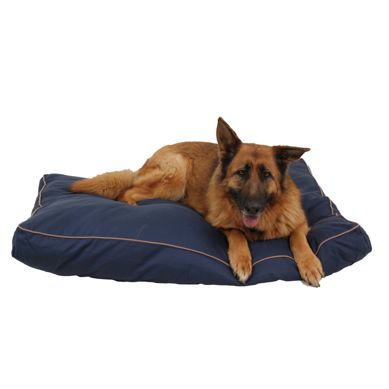 Coussin intérieur / extérieur pour chien, Moyen (l 36 po x P 27 po x H 4 po), Bleu