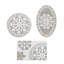 Luxurious Absorbent Cotton Modern Medallion Design Bath Rug For Spa-like Home