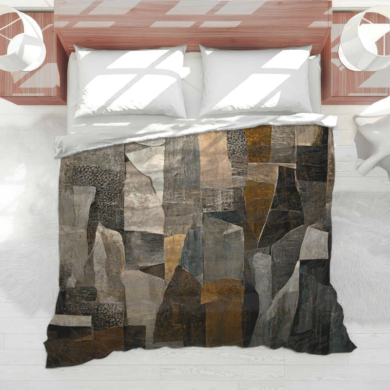 Abstract Bedding Art Comforter Modern, Twin Extra Long