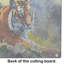 Bengal Tiger Glass Cutting Board Large