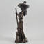 Henschler Witch with Cat Bronze Sculpture