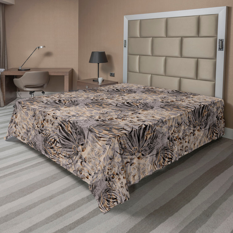 Ambesonne, drap plat floral pivoines, art botanique printanier