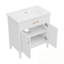 Meuble-lavabo avec lavabo, 2 portes et tablette réglable-1631278702