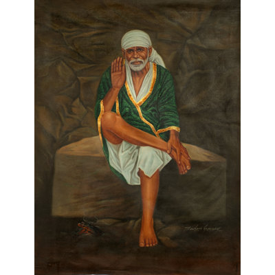 Shirdi Sai Baba | Oil Painting On Canvas | For Wall Décor
