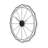 Wall Clock, Black Metal Geometric Edge Border, Abstract Open Frame, 36 Inch