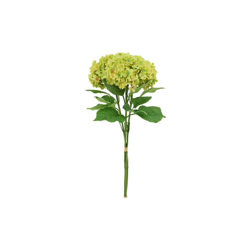 35" Light Green Artificial Hydrangea Stems, Light Green