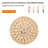 10-gold dimmable crystal Flush mount light