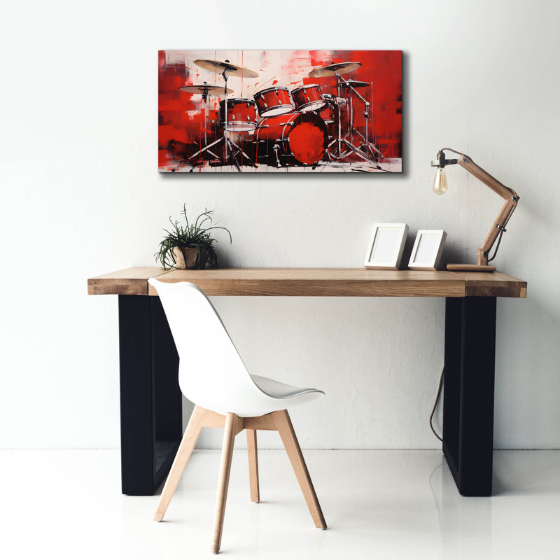 'Drums 11' by Sean Parnell Canvas Wall Art, 60" x 30", 20" H x 40" W