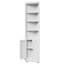 Grande armoire de rangement d'angle avec 2 portes et tablettes réglables-129424057