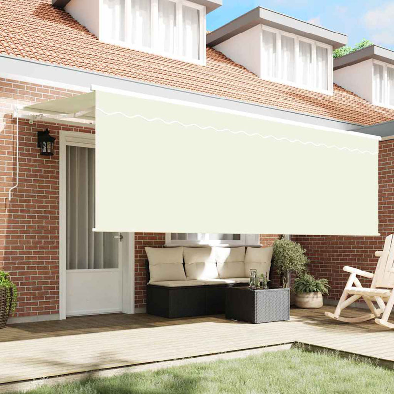 Brayden Studio 400cm W x 200cm D Polyester Cover Retractable Door / Window Awning