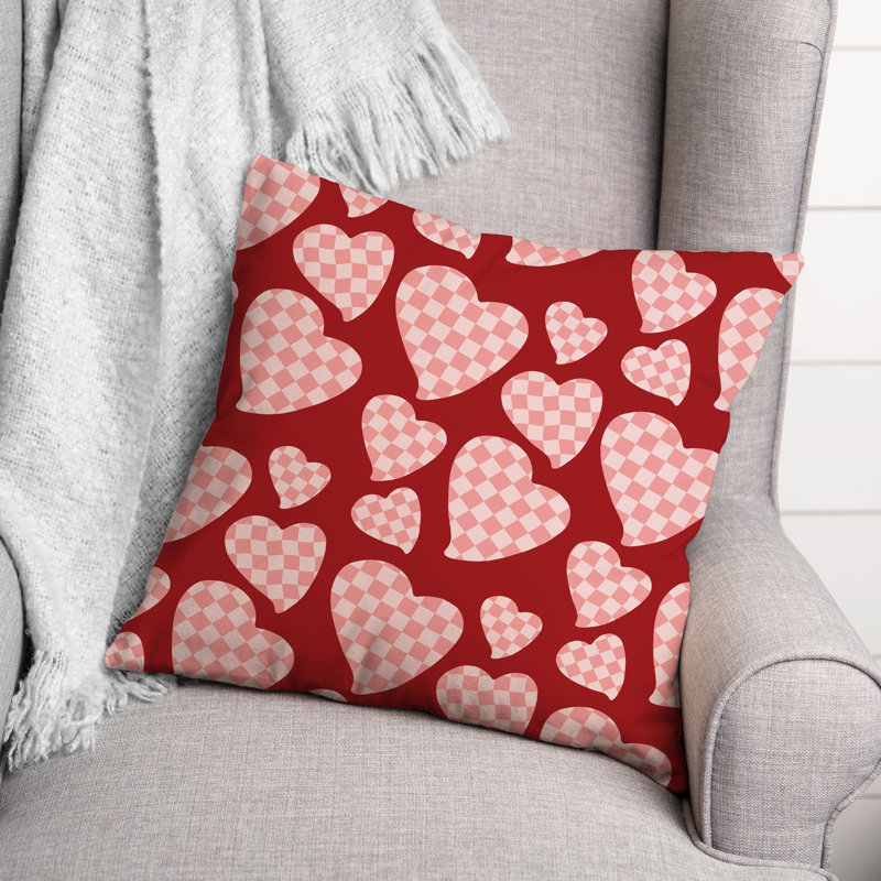 No Pattern And Not Solid Color Reversible Throw Pillow