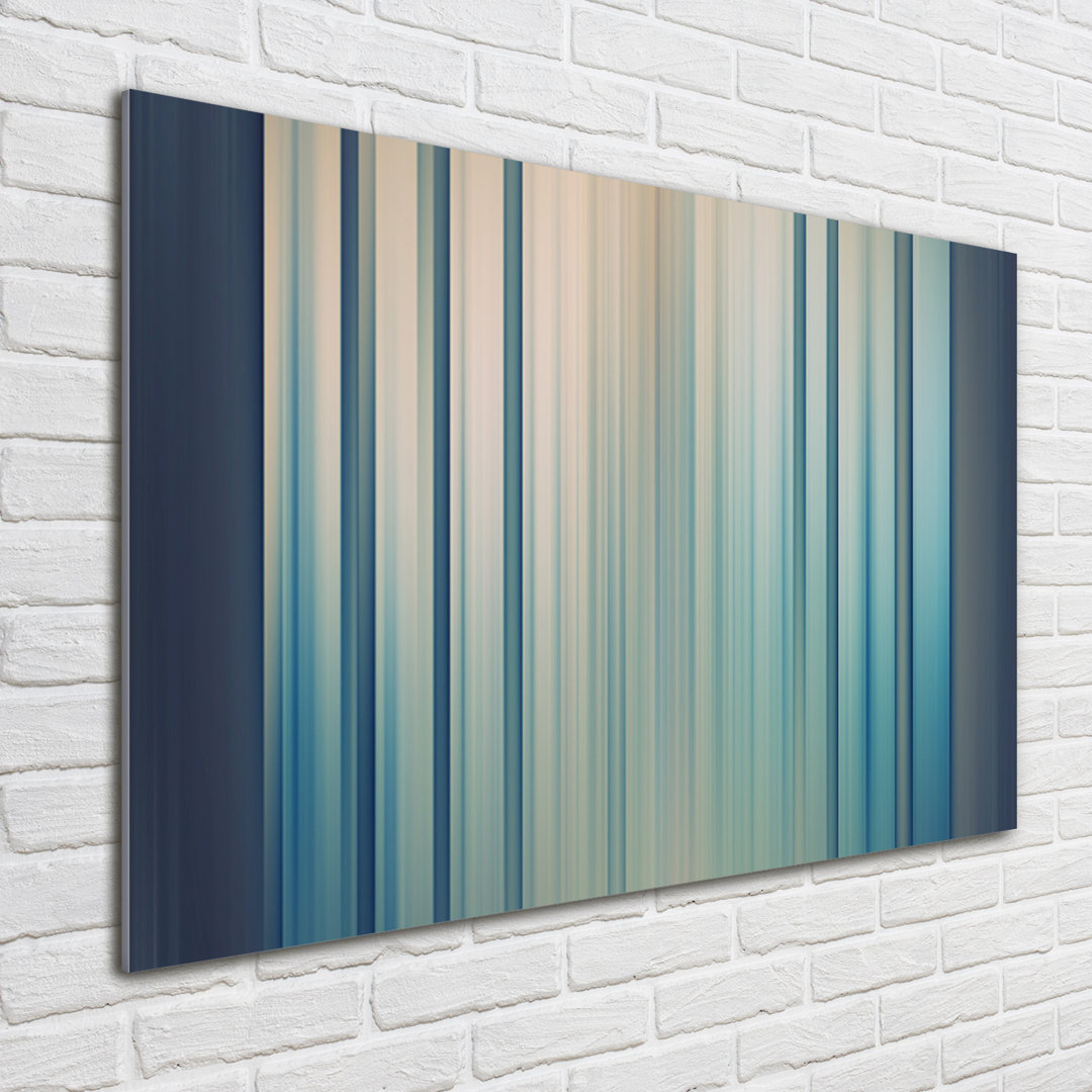 Glasbild Blue Stripes