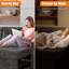 Canapé-lit: canapé-lit 2 en 1 avec espace de rangement et accoudoirs, canapé-lit avec lit escamotable, canapé-lit en forme de L, 1 USB-A, 1 canapé de type C en lin pour le salon-480324923