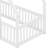 Natural Wood House-Shaped Toddler Bed With Protective Side Rails-1734260630