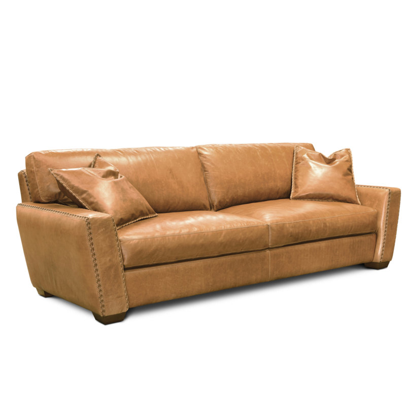 City Cowboy Leather Sofa, Mustang (Maestro Artisano), Nutmeg