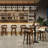 Swivel Faux Leather Cushion Rattan Back Counter & Bar Stools-215557214-215557212