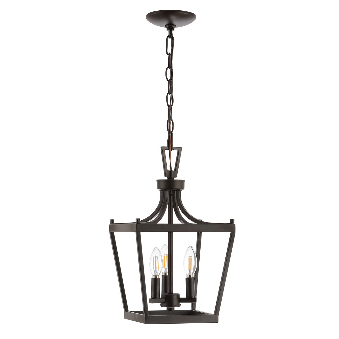 Napavine 3 - Light Lantern Geometric Pendant Ivy Bronx 