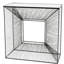 Rafelo 87cm Glass Top Console Table