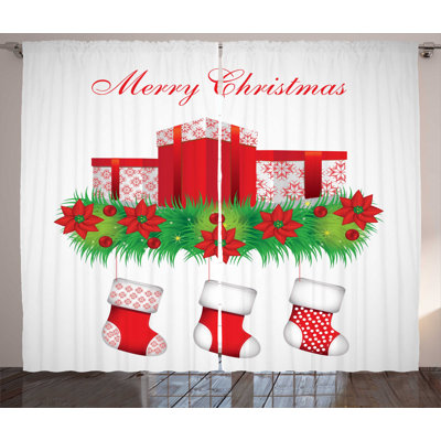 Semi-Sheer Rod Pocket Curtain Panels