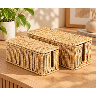 Cable Management Box, Natural Set