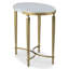 East Camden Oval Marble Top End Table