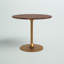 Table de salle à manger ronde élégante 36 po avec base piédestal compacte-70905122