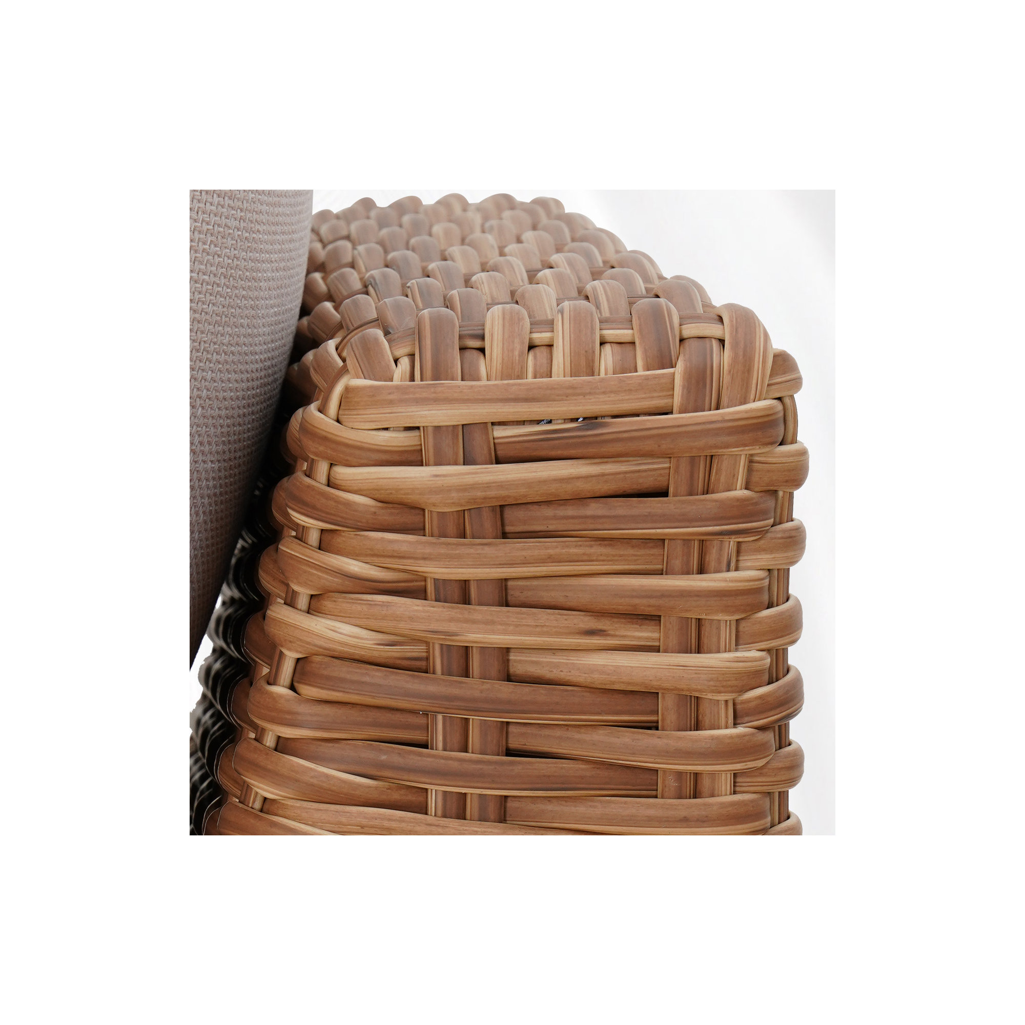 Windsor Aluminum Rattan Armless  Loveseat