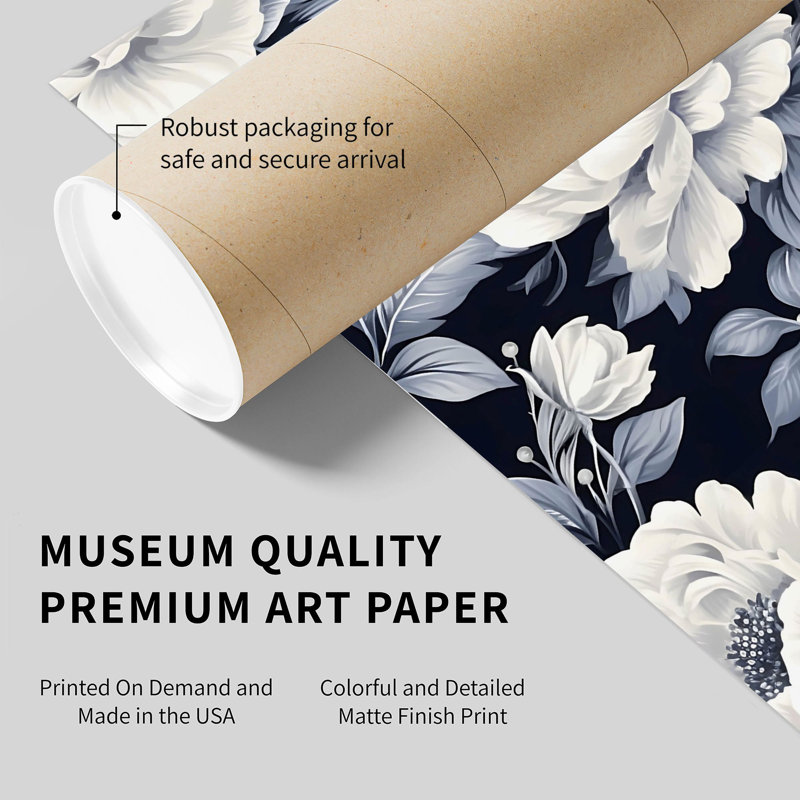Motif floral de luxe I, H 10 po x l 8 po