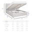 Bouclé Upholstered Garland Ottoman Bed Frame-911508181-911508170