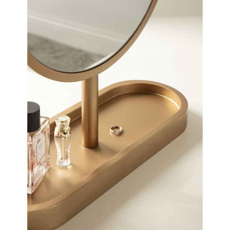 Calixta Framed Tabletop Mirror 17X21, Gold