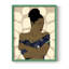 «Ethnic Beauty II», reproduction encadrée - bois massif-100626576-100626581