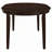Cappuccino Oval Dining Table with Leaf Extension