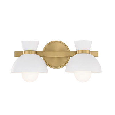 Karalana 2 Light Frosted Dimmable Vanity Light