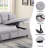Sectional Sofa Sleeper Bed With Storage Chaise-476015287