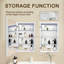 Frameless Bathroom Medicine Cabinet, Mirror Cabinet With 3 Movable Shelves ,Recessed Or Surface Mount Installation – Premium Mirrored Slim Cabinet,No Assembly Required(White)