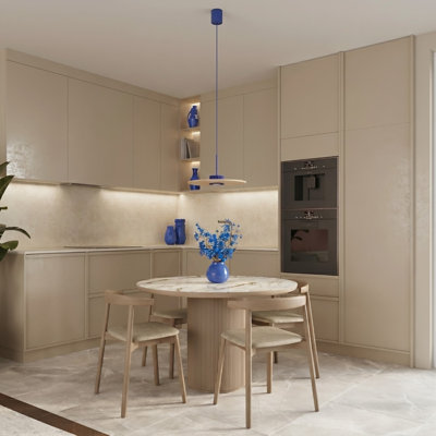 Pendant lamp OVO 1 beżowa/czarna filc Gx53