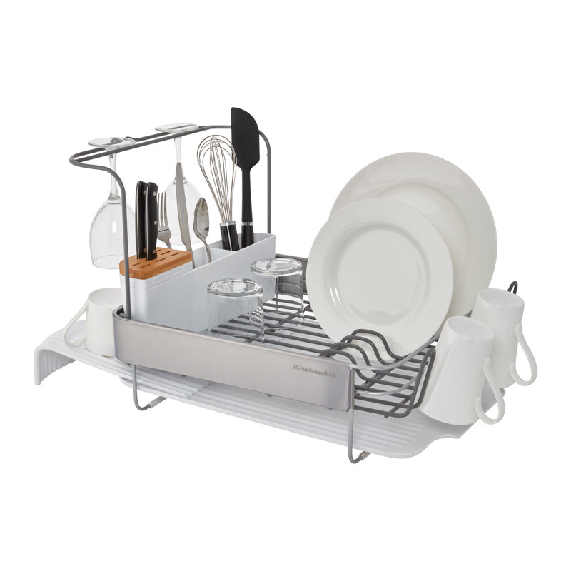 Égouttoir à vaisselle pleine grandeur KitchenAid®, H 14,25 po x l 15 po x P 17,63 po, Blanc