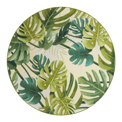 Tapis intérieur / extérieur floral Cindina