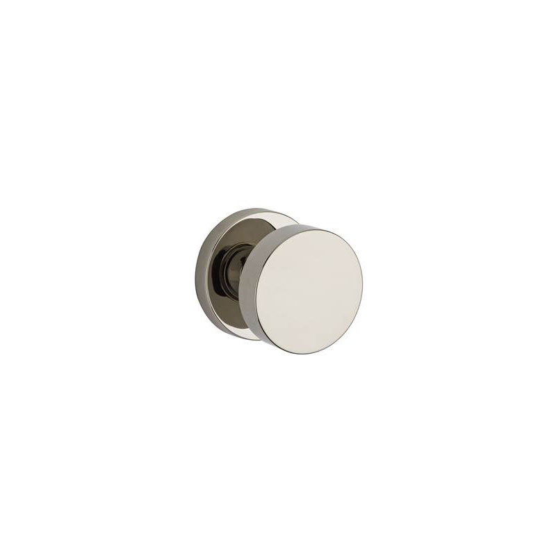 Contemporary Single Dummy Door Knob, Polished Nickel