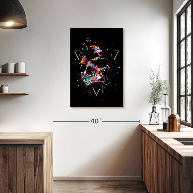 Kerner Graphic Skull, 36" H x 24" W