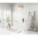 67 Inch Bathtub in Glossy White with Trim